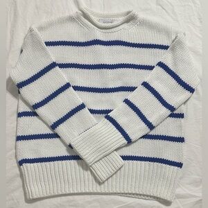 LA LIGNE Marina Striped Sweater Small Rollneck 100% Cotton